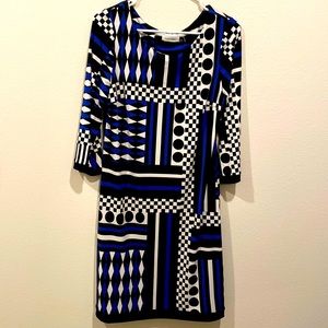 Ladies Calvin Klein Dress Size Medium Black/Blue